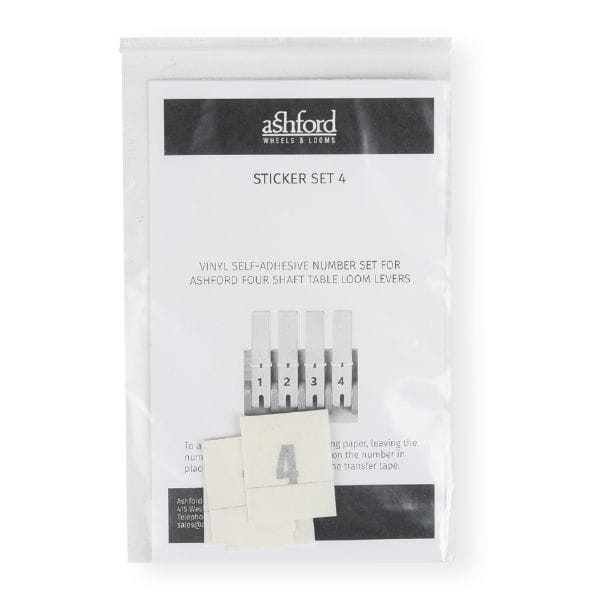 Ashford Weaving Lever Sticker Set - Paradise Fibers