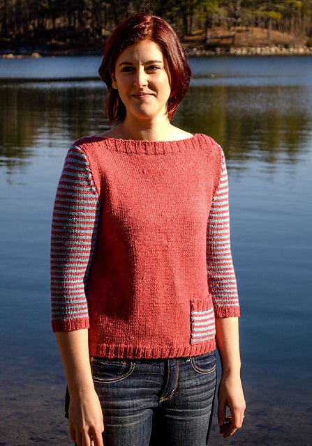 BAILEY BOATNECK PULLOVER Pattern by Juniper Moon - Leaflet - Paradise Fibers