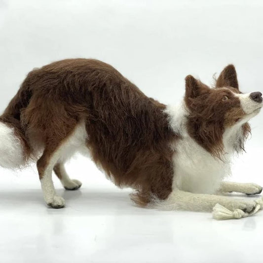 Benji the Border Collie Needle Felting Kit - Paradise Fibers