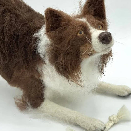Benji the Border Collie Needle Felting Kit - Paradise Fibers