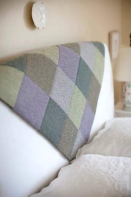 BIG GARTER BLOCKS THROW & AFGHAN Pattern by Churchmouse At Home - Leaflet - Paradise Fibers