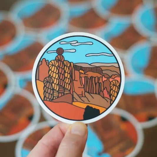 Camp Stitchwood | Bryce Canyon Knitional Park Knitting Sticker - Paradise Fibers