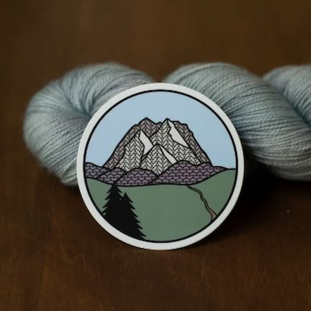 Camp Stitchwood | Denali Knitional Park Knitting Sticker - Paradise Fibers
