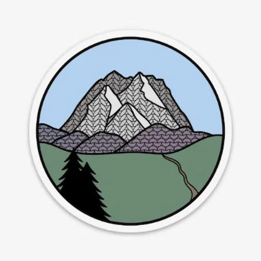 Camp Stitchwood | Denali Knitional Park Knitting Sticker - Paradise Fibers