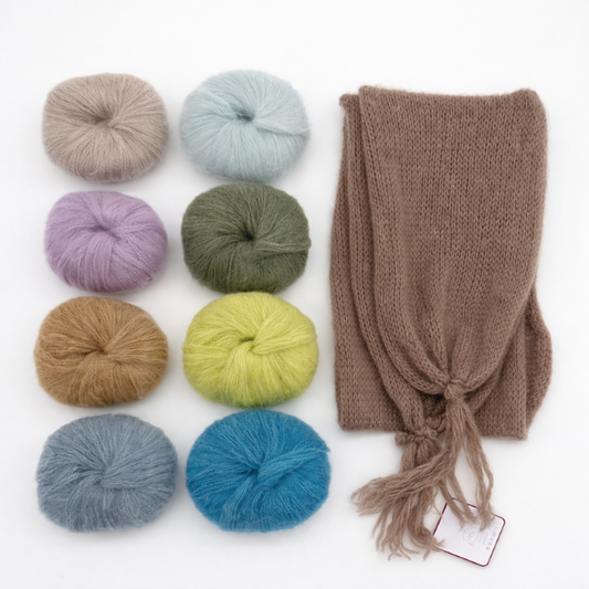 Laines Du Nord CashSilk Light Scarf with Tassel Kit