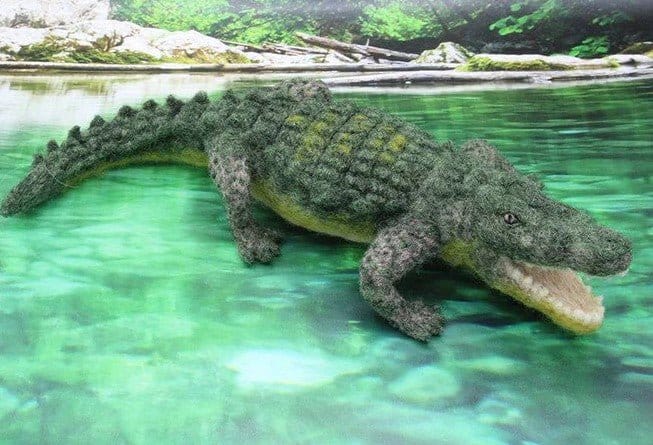 Coby the Crocodile Needle Felting Kit - Paradise Fibers
