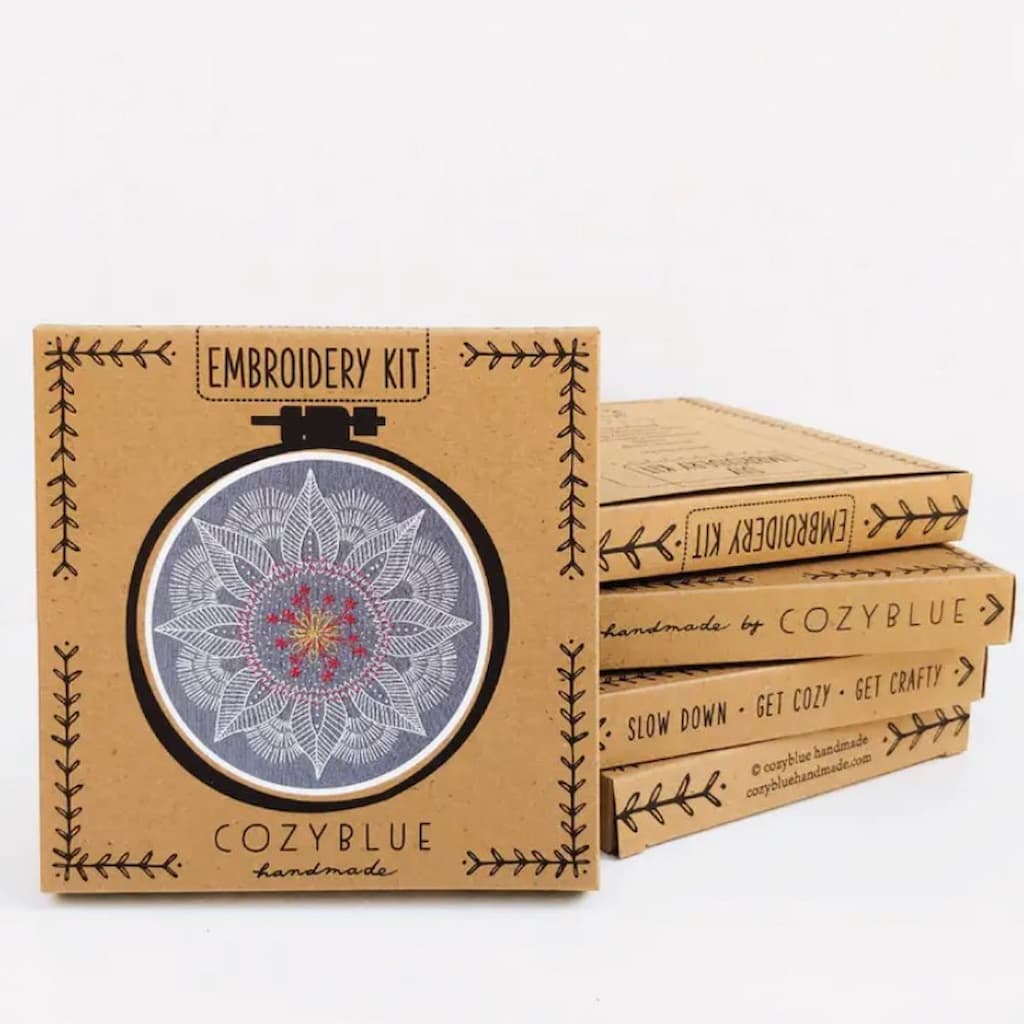 Cozyblue Autumn Mandala Embroidery Kit - Paradise Fibers