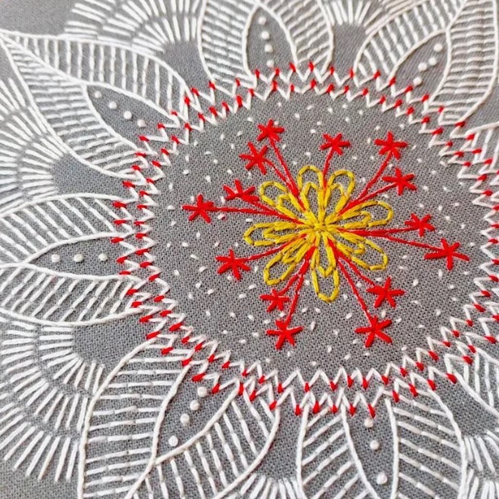 Cozyblue Autumn Mandala Embroidery Kit - Paradise Fibers