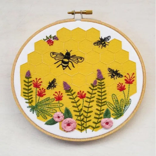 Cozyblue Bee Lovely Embroidery Kit - Paradise Fibers