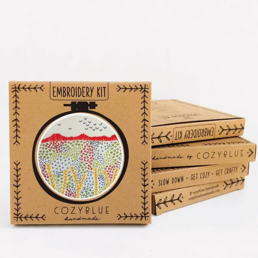 Cozyblue Evening Walk Embroidery Kit - Paradise Fibers