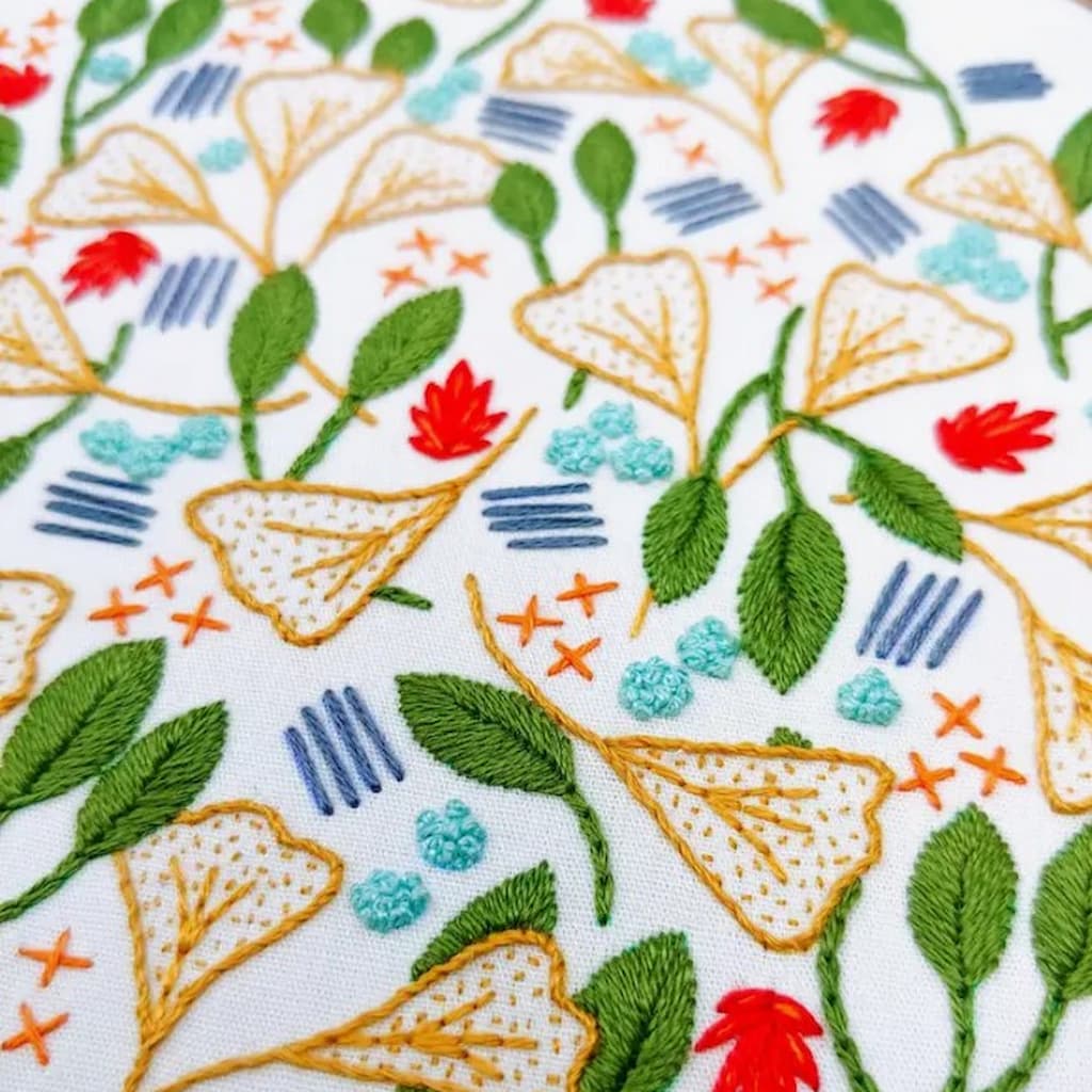 Cozyblue Forest Floor Embroidery Kit - Paradise Fibers