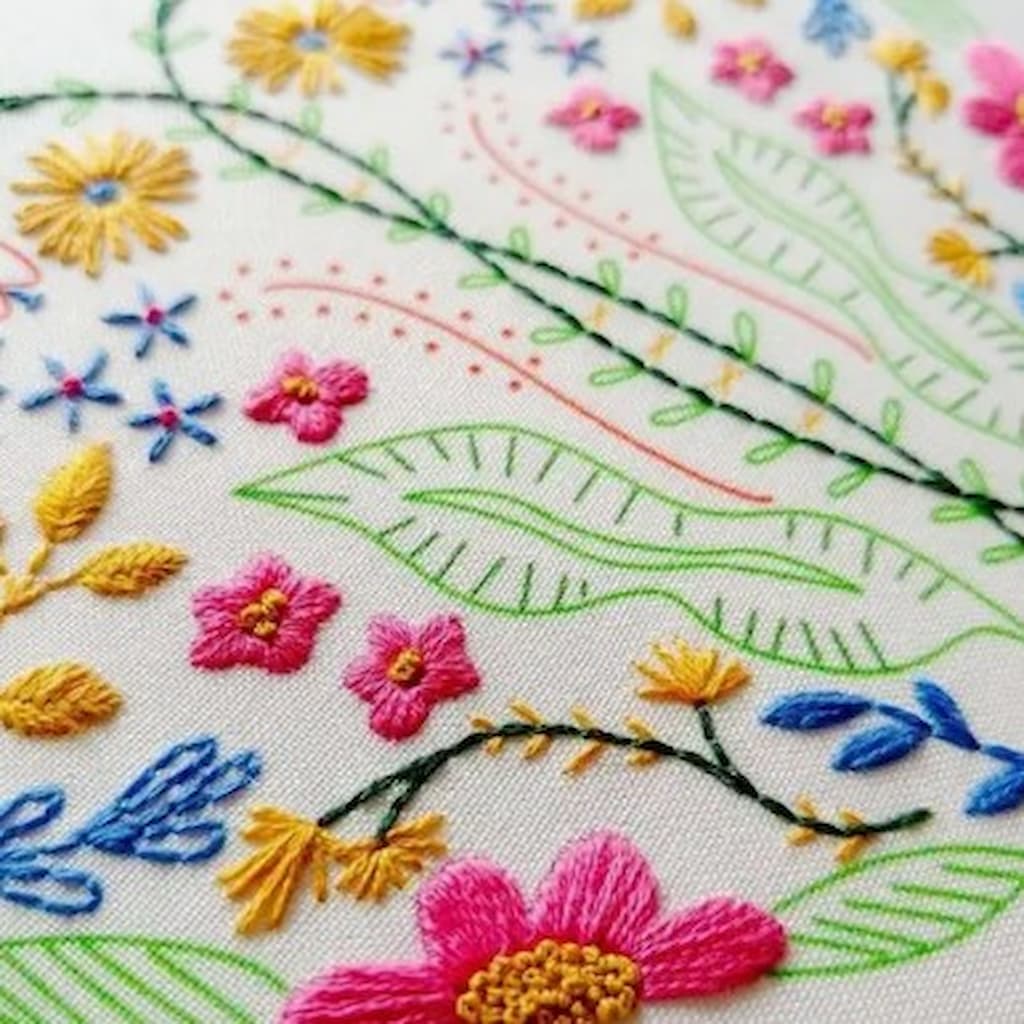 Cozyblue Full Heart Embroidery Kit - Paradise Fibers