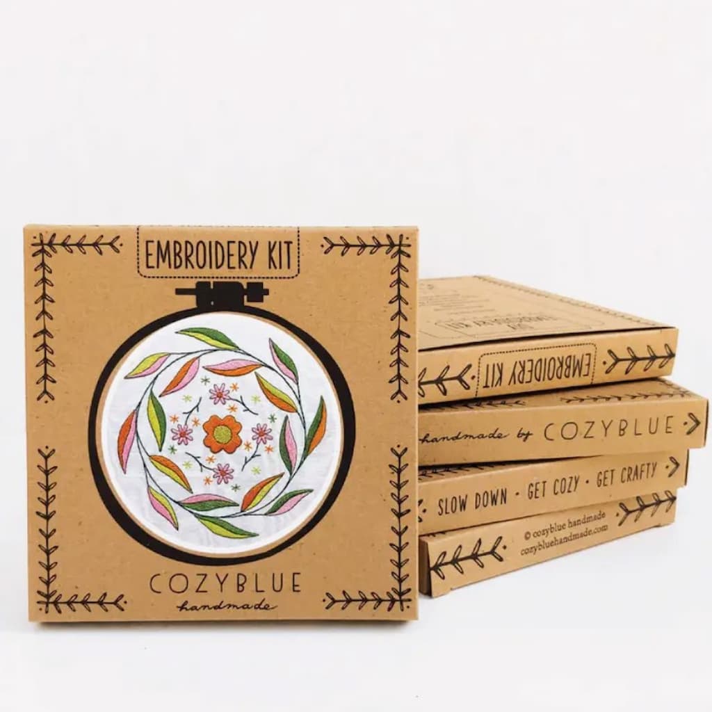 Cozyblue Mellow Mood Embroidery Kit - Paradise Fibers