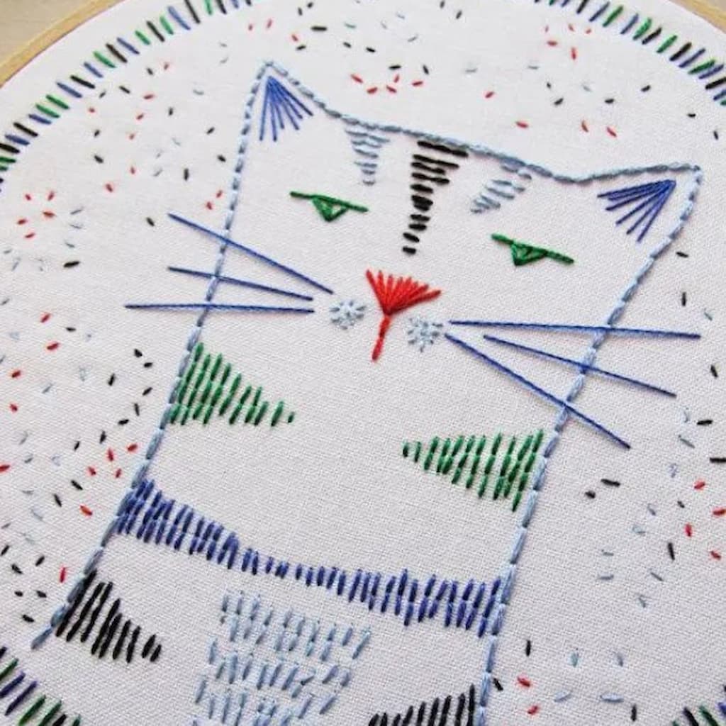 Cozyblue Nigel Nine Lives Embroidery Kit - Paradise Fibers