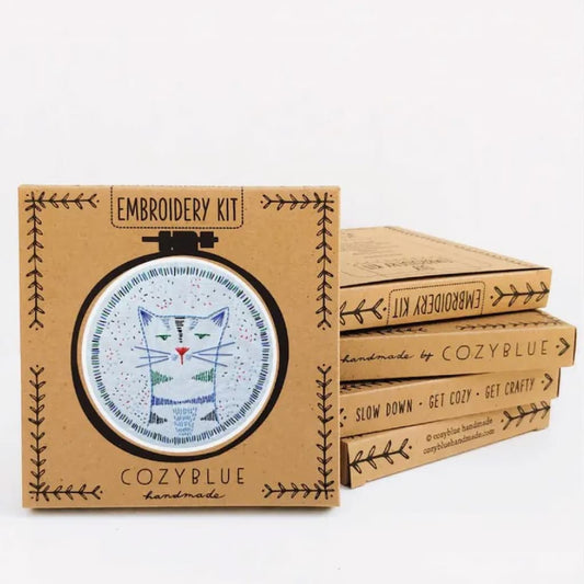 Cozyblue Nigel Nine Lives Embroidery Kit - Paradise Fibers