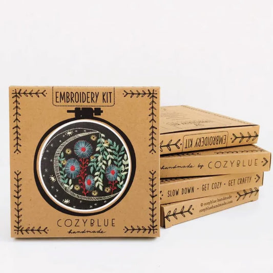 Cozyblue Night Garden Embroidery Kit - Paradise Fibers