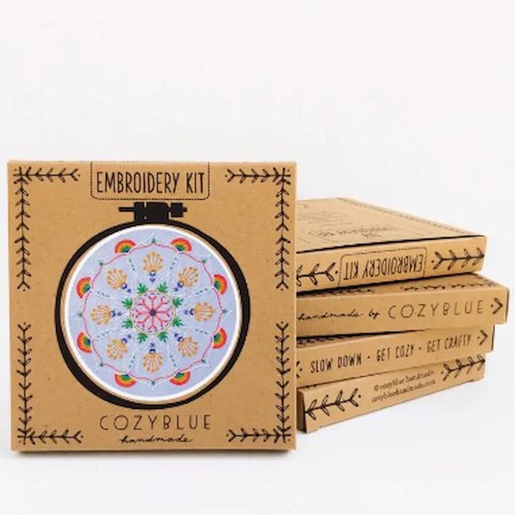 Cozyblue Rainbow Mandala Embroidery Kit - Paradise Fibers