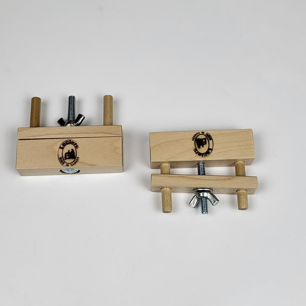 Crosslock bookbinding clamps