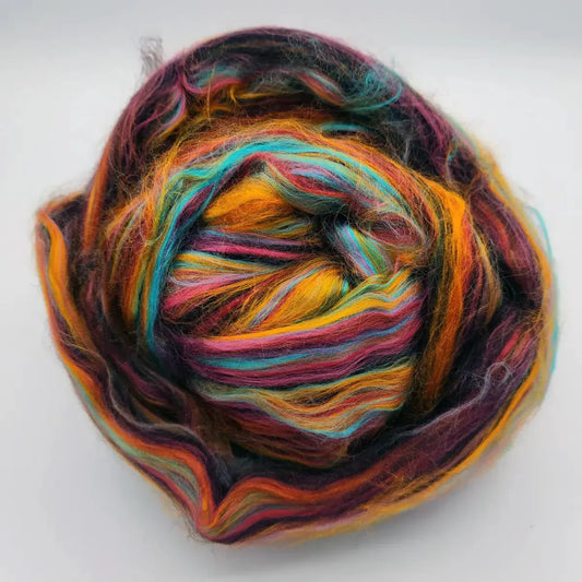 Dia De Muertos – 80/20 Bamboo Merino Spinning Fiber Top - Paradise Fibers