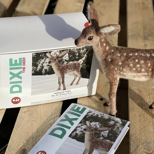 Dixie the Deer Needle Felting Kit - Paradise Fibers