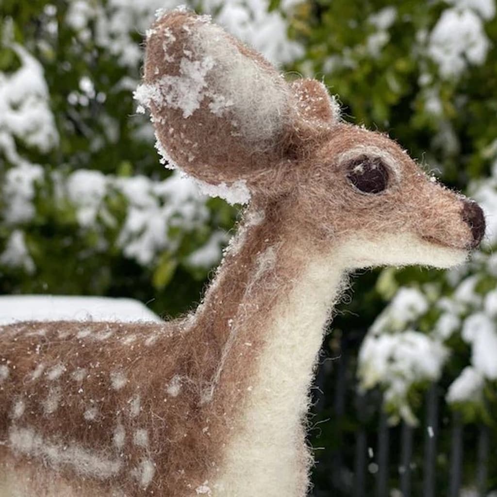 Dixie the Deer Needle Felting Kit - Paradise Fibers