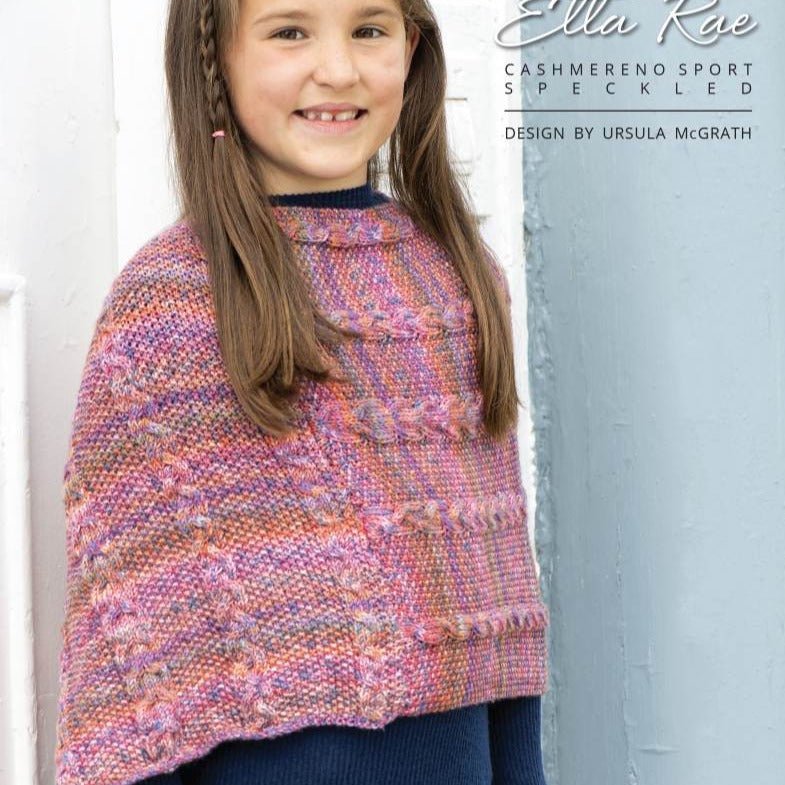Ella Rae Daisy Girl's Poncho Pattern - Paradise Fibers