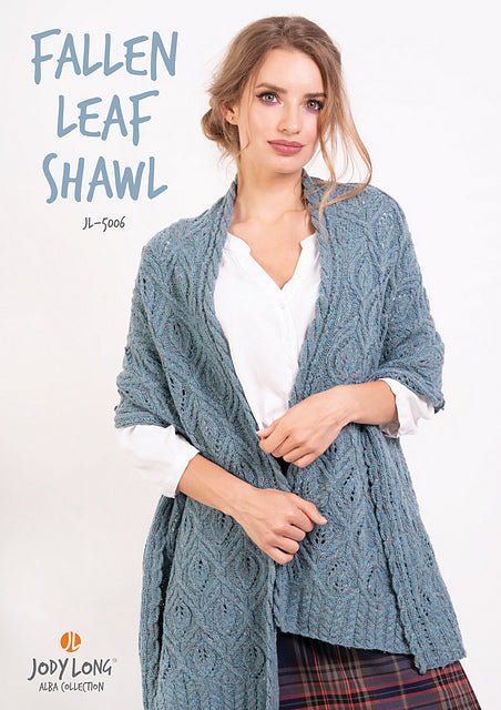 FALLEN LEAF SHAWL Pattern by Jody Long - Leaflet - Paradise Fibers