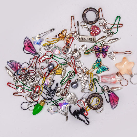 Grab Bag of Custom Stitch Markers - Paradise Fibers