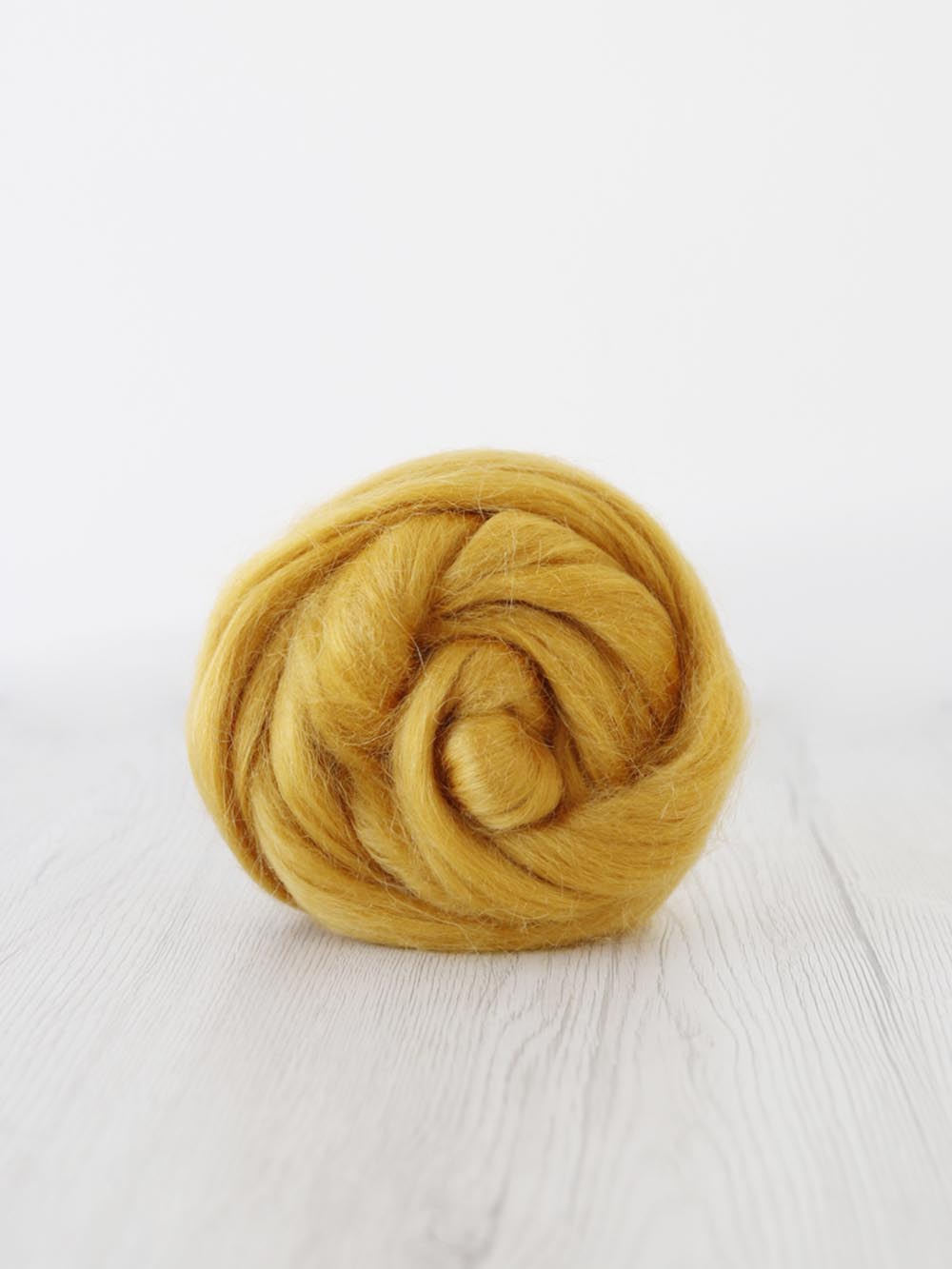 Dyed Mohair Wool Top - Honey | Paradise Fibers