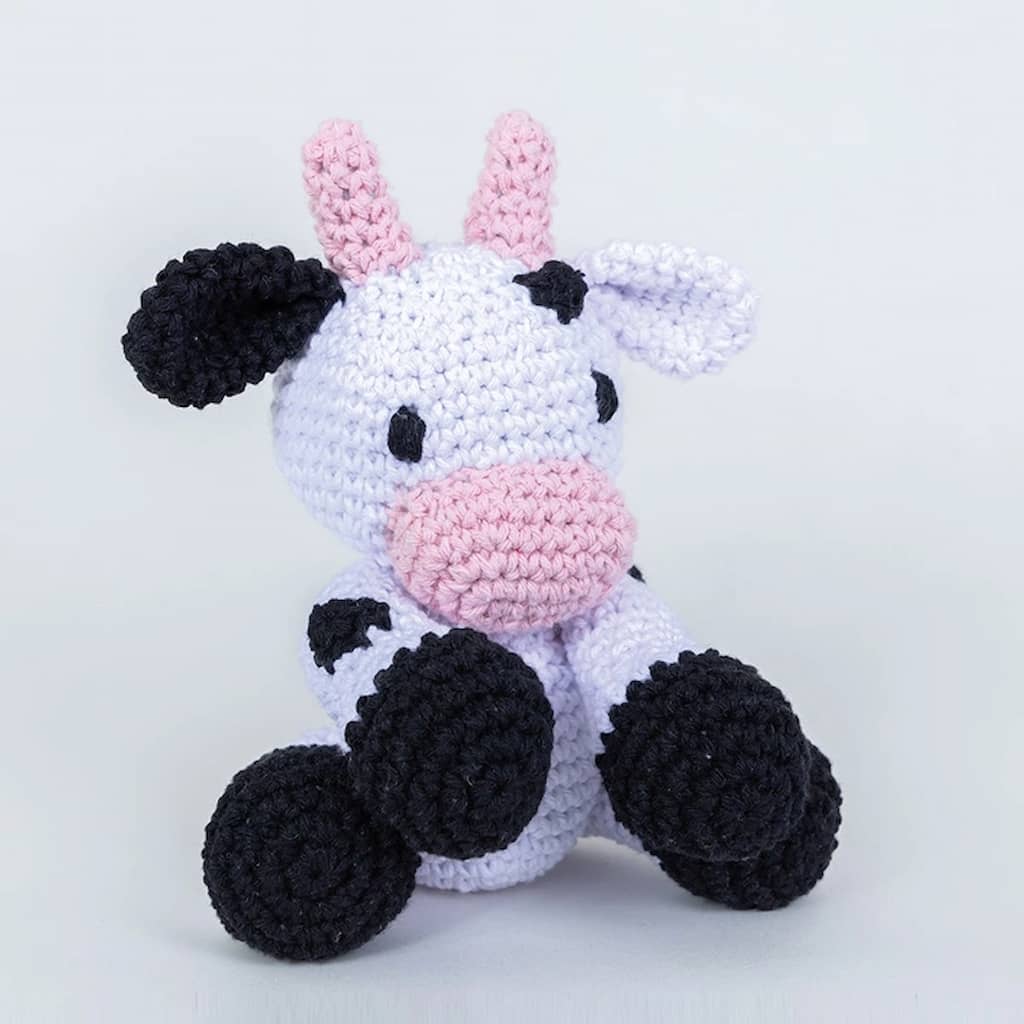 Hoooked | Cow Kirby Crochet Kit - Paradise Fibers