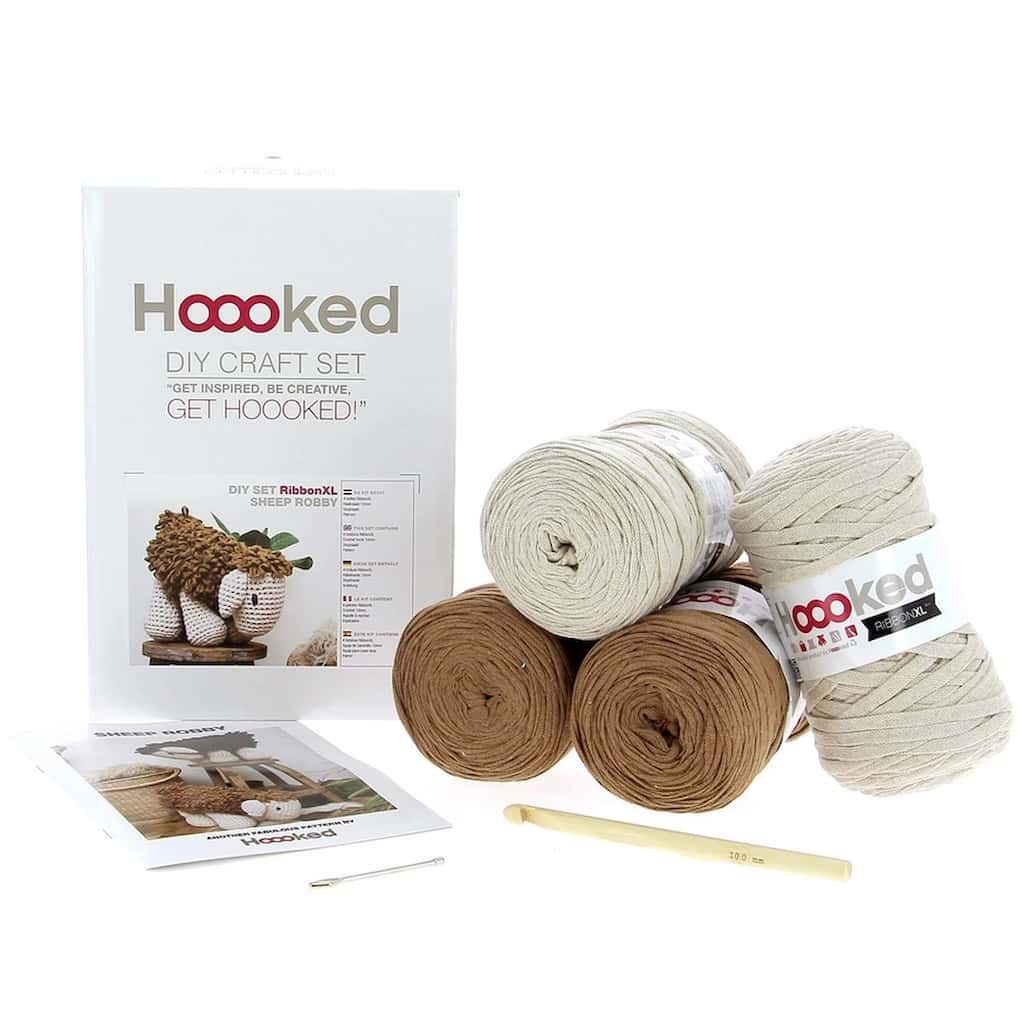 Hoooked | DIY Crochet Kit Sheep Robby Brown - Paradise Fibers