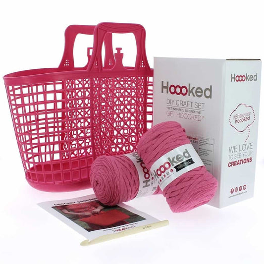Hoooked | DIY Crochet Shopper Kit Bubblegum - Paradise Fibers