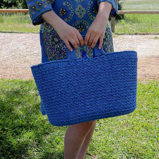 Hoooked | DIY Crochet Shopper Kit Imperial Blue - Paradise Fibers