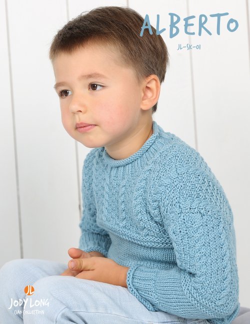 Jody Long | Alberto Child's Sweater Pattern - Paradise Fibers