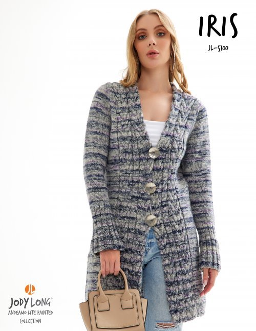 Jody Long | Iris Cardigan Pattern - Paradise Fibers
