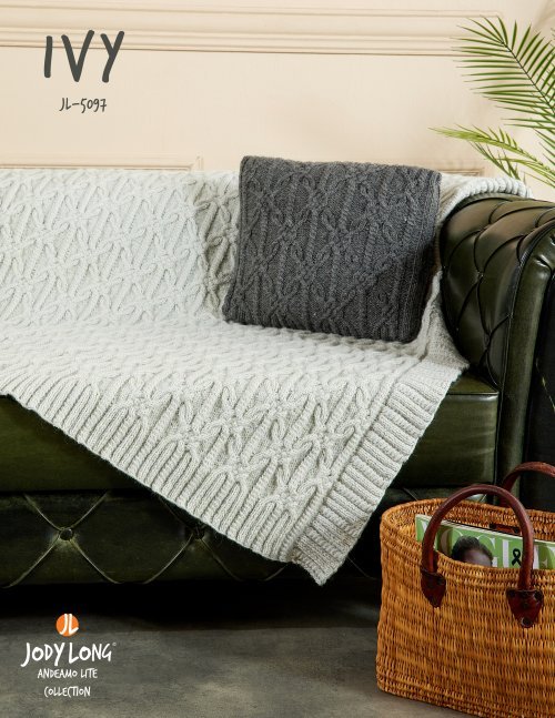 Jody Long | Ivy Blanket and Pillow Pattern - Paradise Fibers