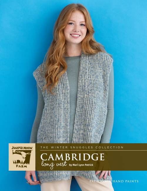 Juniper Moon Farm Cambridge Long Vest Pattern Leaflet - Paradise Fibers
