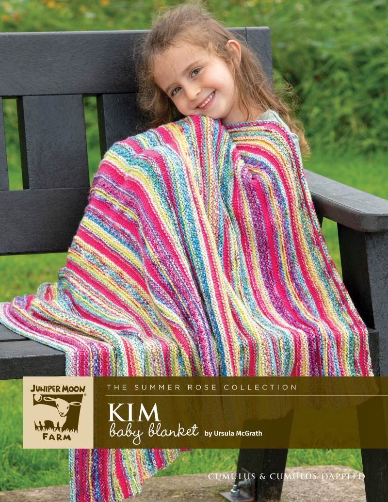Juniper Moon Farm Kim Baby Blanket Pattern Leaflet - Paradise Fibers