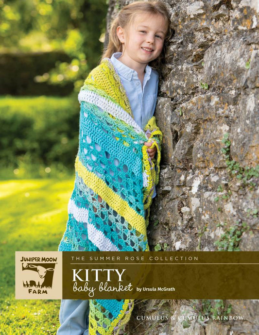 Juniper Moon Farm Kitty Baby Blanket Pattern Leaflet - Paradise Fibers
