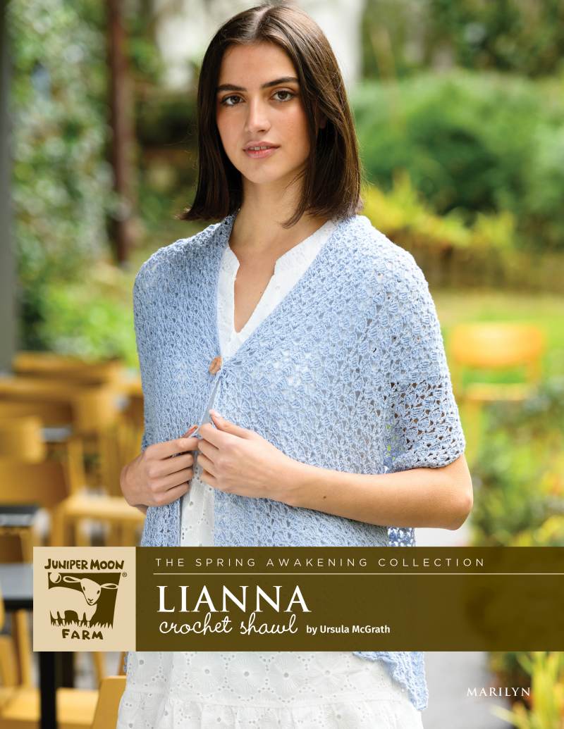 Juniper Moon Farm Lianna Shawl Pattern Leaflet - Paradise Fibers