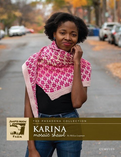 KARINA MOSAIC SHAWL Pattern by Juniper Moon Farm - Leaflet - Paradise Fibers