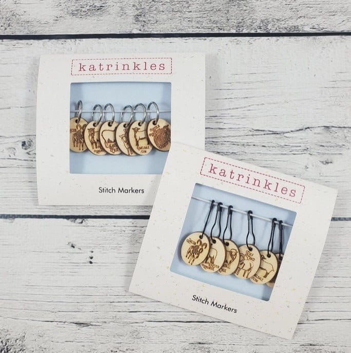 Katrinkles Stitch Marker Set | Rare Sheep Breed - Paradise Fibers
