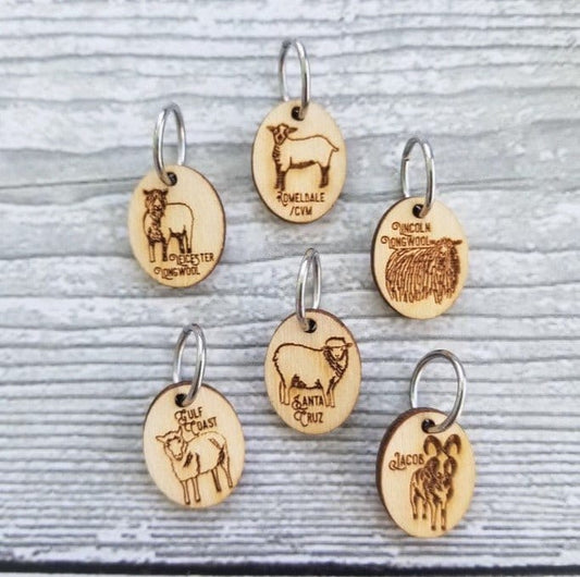 Katrinkles Stitch Marker Set | Rare Sheep Breed - Paradise Fibers