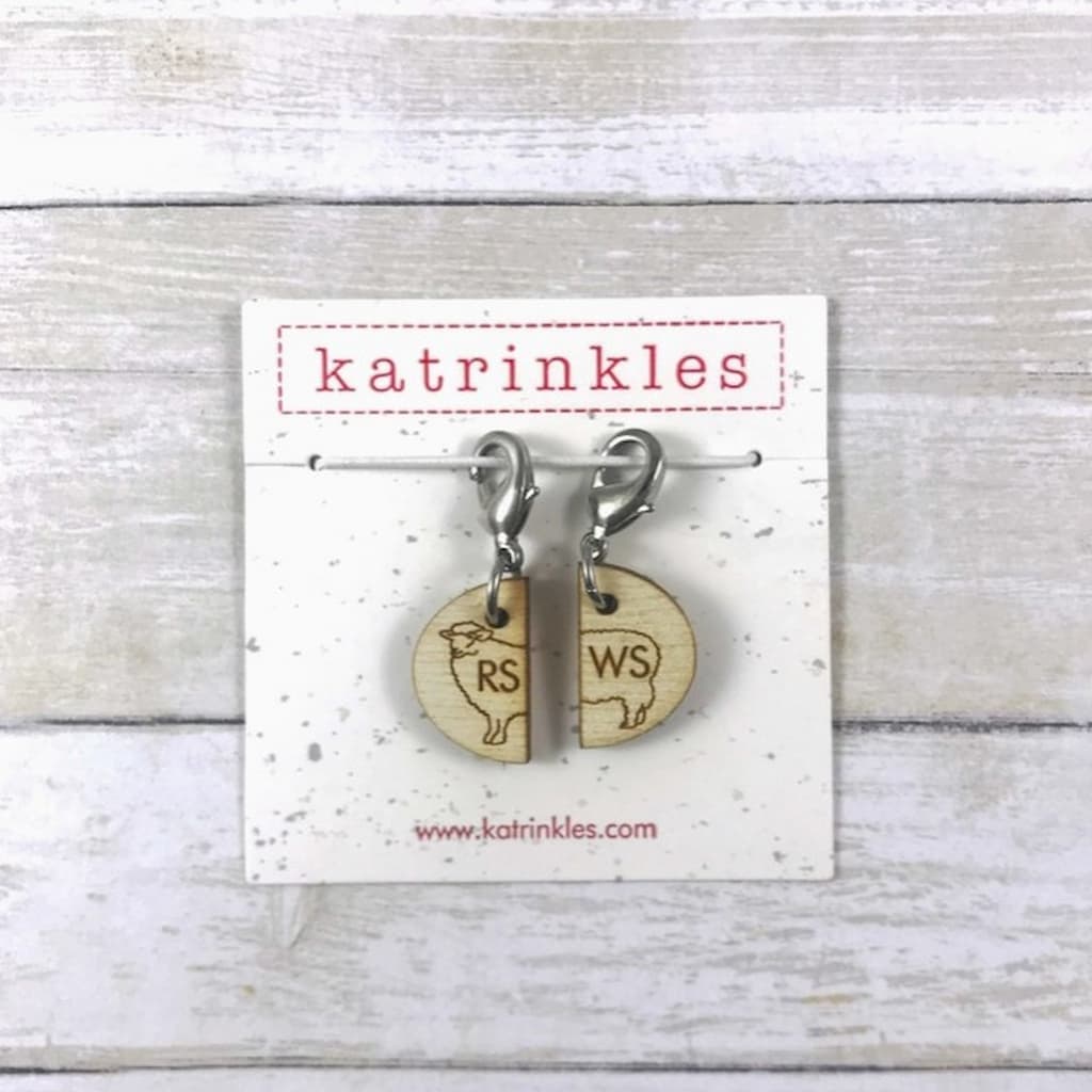 Katrinkles Stitch Marker Set | Sheep RS/WS - Paradise Fibers