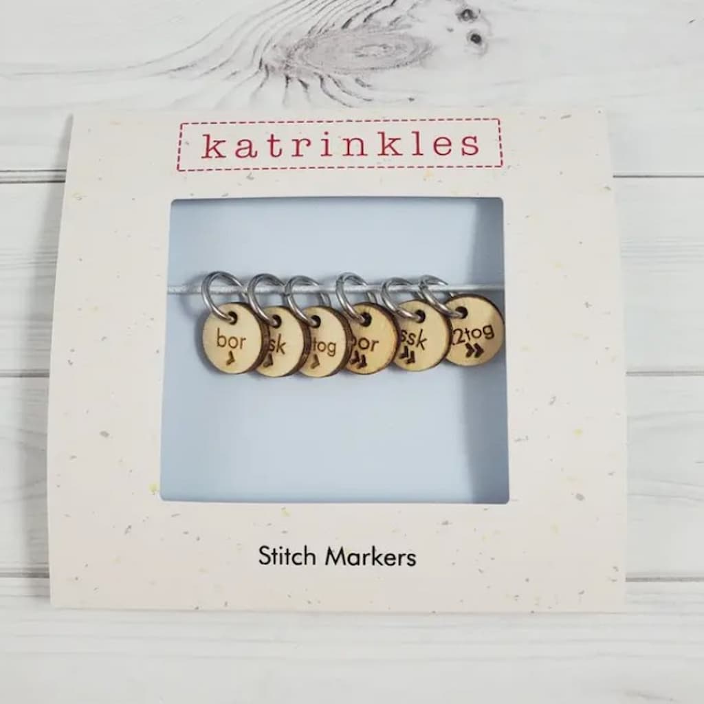 Katrinkles Stitch Marker Set | Sock Instructions - Paradise Fibers