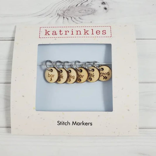 Katrinkles Stitch Marker Set | Sock Instructions - Paradise Fibers