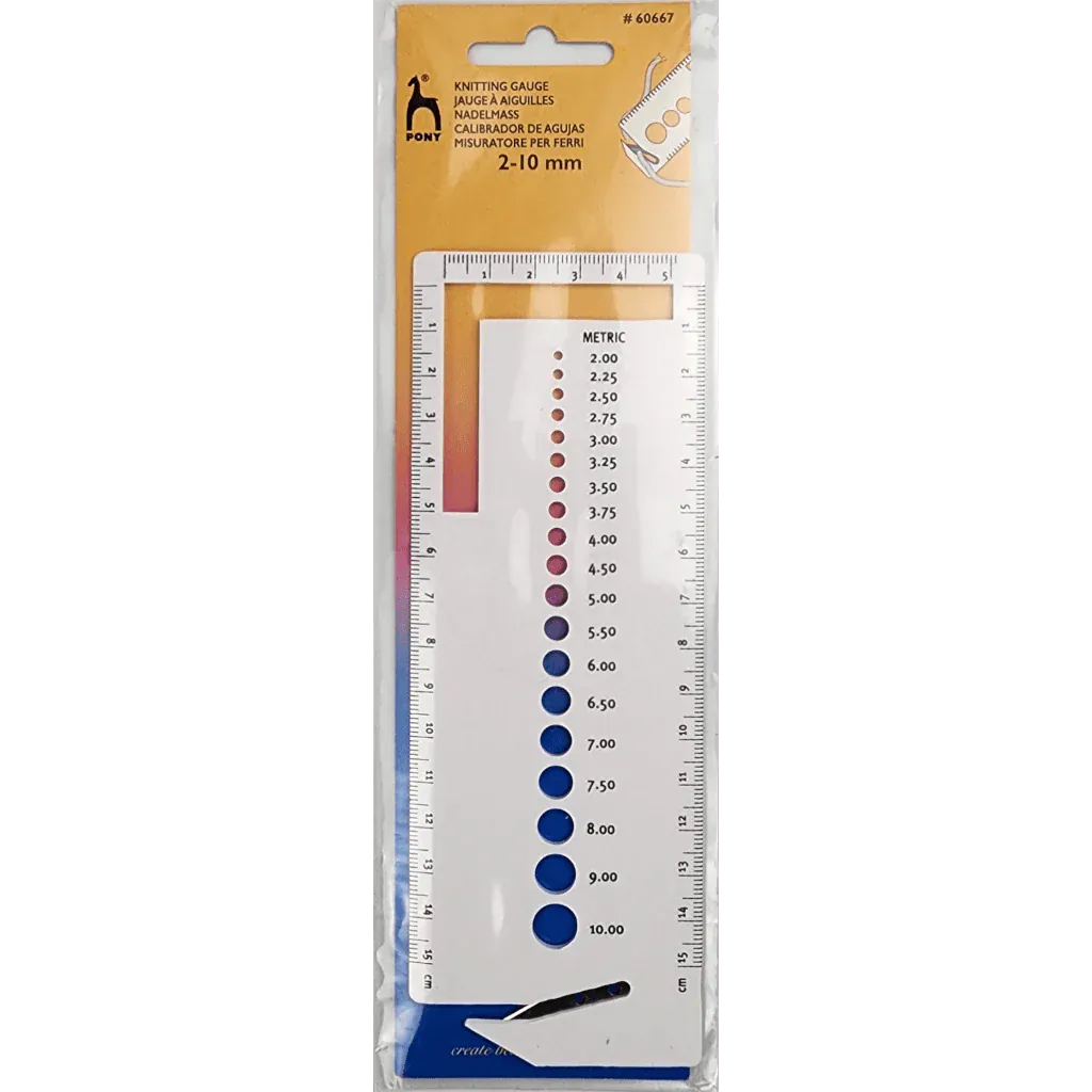 Knit Gauge with Yarn Cutter - Paradise Fibers