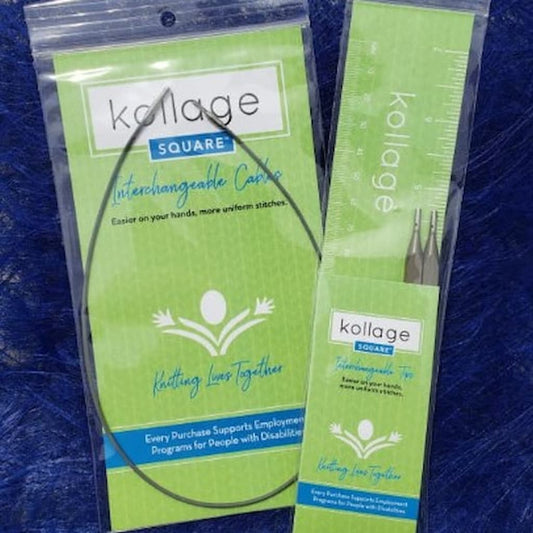 Kollage Square Interchangeable Needle Tips 3.5" - Paradise Fibers