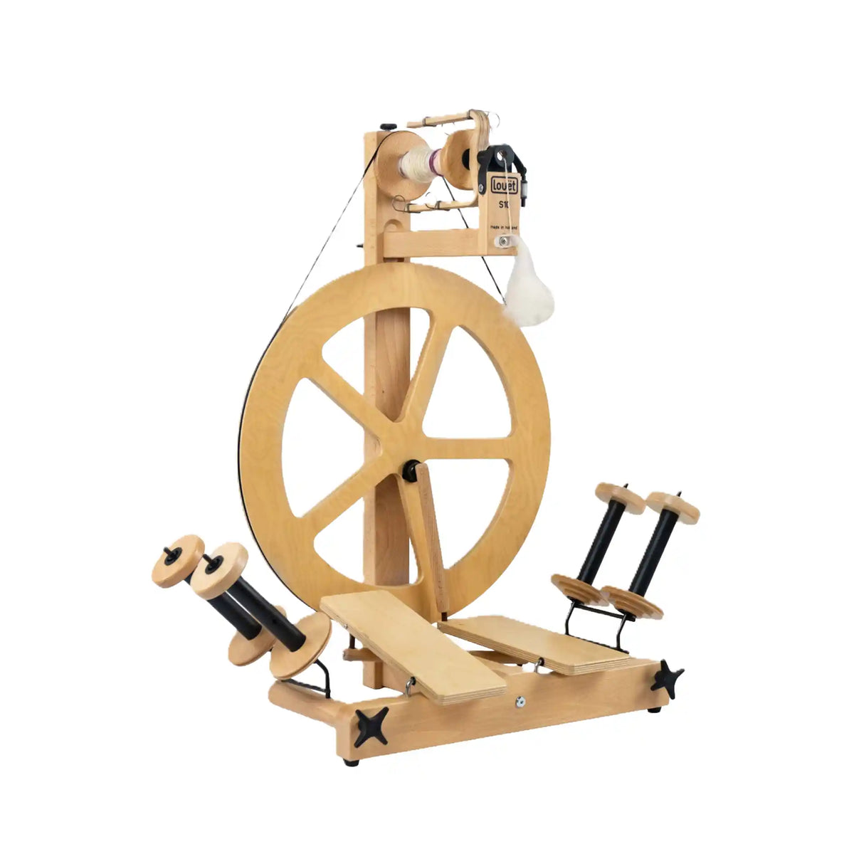 Louet S10 Concept Spinning Wheel - Scotch Tension, Double Treadle, 3 Spoke