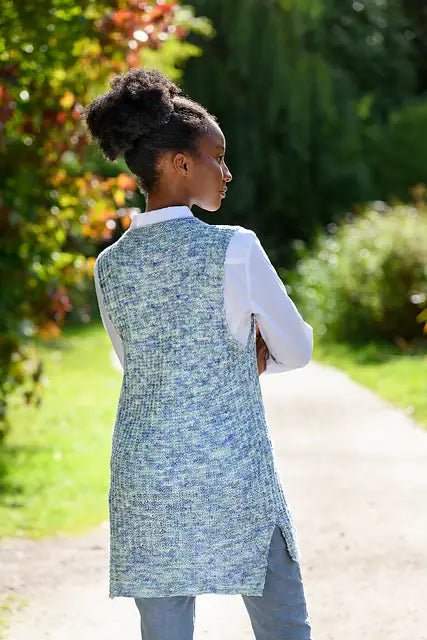 MARTHA SLEEVELESS SWEATER Pattern by Juniper Moon - Leaflet - Paradise Fibers